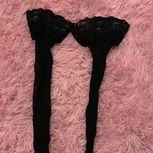 Black Fishnet Lace Stockings