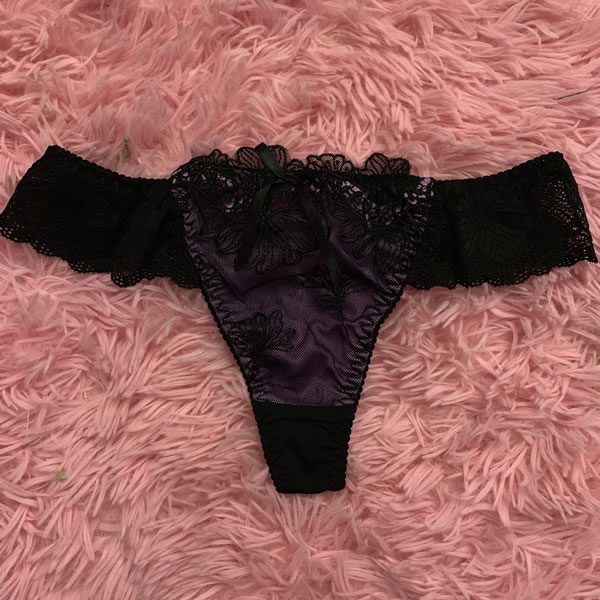 Dark Purple Thong