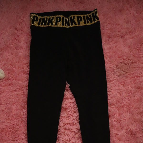 Gold Pink Yoga Pants