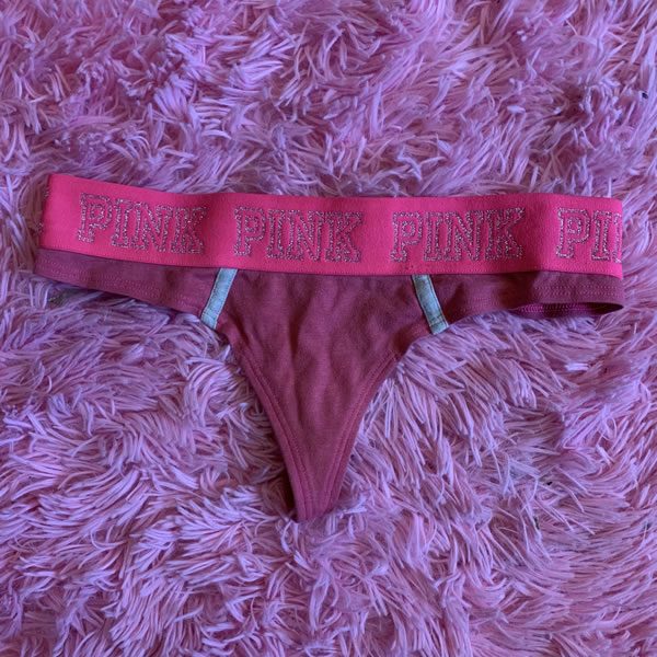 PINK Sparkle Thong